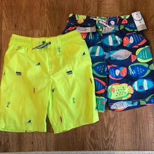 NWT (2) Boys Swim Shorts